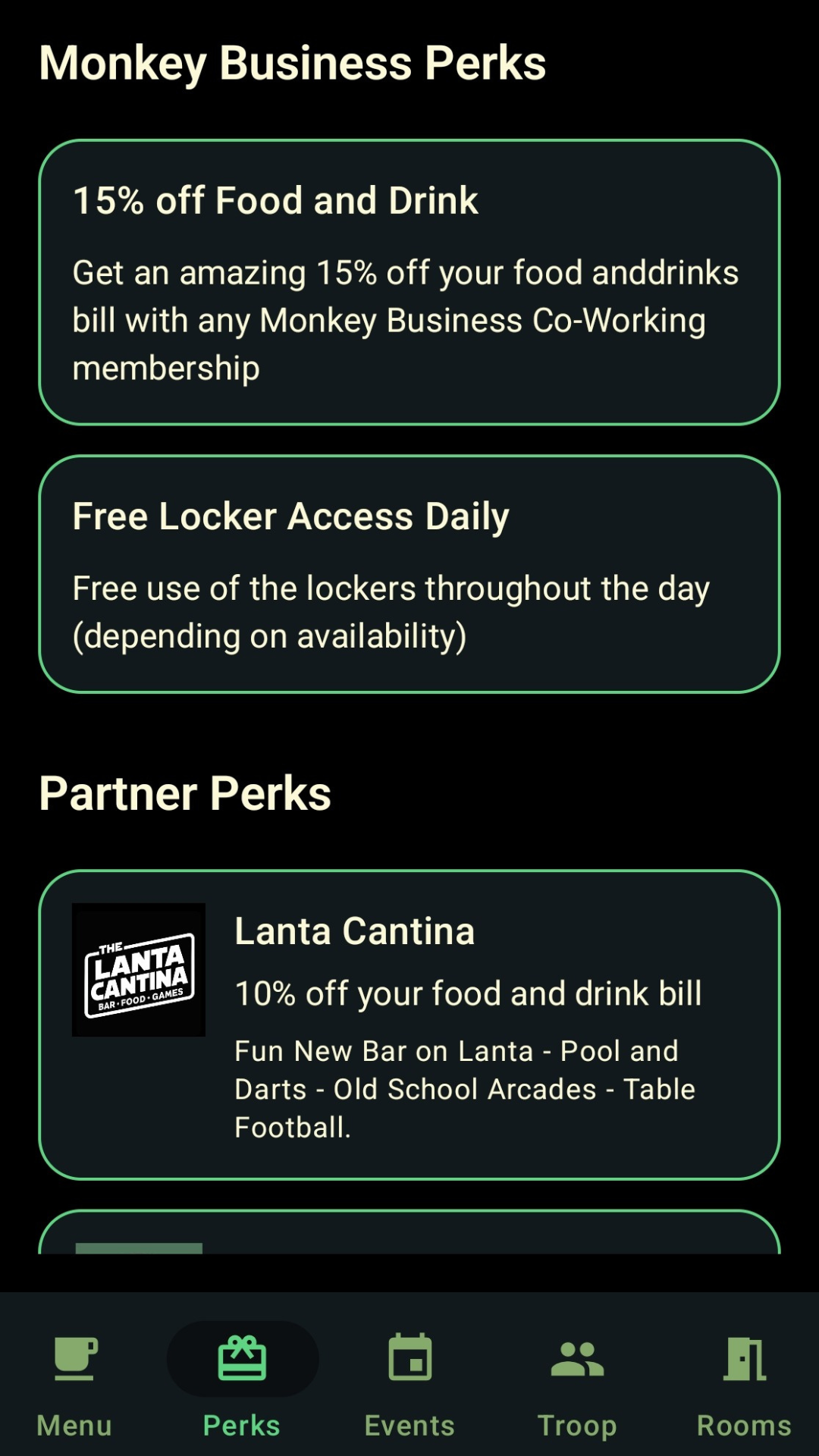 Monkey Business app screenshot for Android